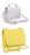 Bolsa feminina kit 2 bolsas alça transversal Mini, Bg branco baby amarelo