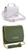 Bolsa feminina kit 2 bolsas alça transversal Mini, Bg branco baby verde militar