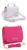 Bolsa feminina kit 2 bolsas alça transversal Mini, Bg branco baby pink