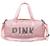 Bolsa Feminina Mala Pink Academia Fitness Transversal Casual Mpinkr