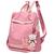 Bolsa Feminina Mochila Moda Blogueira Trabalho Reforçada Multifuncional Juvenil Moderna 2 em1 Alça Ajustavel Original Rosa