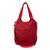 Bolsa Feminina Nylon Tendência Escolar Sacola Tactel Leve Vermelho