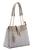 Bolsa Feminina Passeio-Casual Ombro Monograma 84152 - ( Preto/ Marrom/ Off White) Off white