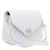 Bolsa Feminina Pequena Bag Bordada Tiracolo Transversal Alça de Mão Branco