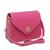 Bolsa Feminina Pequena Bag Bordada Tiracolo Transversal Alça de Mão Pink