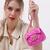 Bolsa Feminina Pequena Mini Bag Alça Corrente Transversal Pink