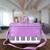 Bolsa feminina piano organists house notebook lilas
