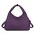 Bolsa Feminina Sacola De Mão Moda Trabalho Passeio Com Ziper Roxo