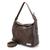 Bolsa Feminina Sacola Hobo Média em Couro Legitimo Alça ombro e Transversal Road Seven Marrom