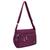 Bolsa Feminina Transversal Ombro Reforçada Resistente Casual Media Vários Bolsos Menino e Menina Roxo