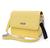 Bolsa feminina transversal, pequena, versátil, moderna e prática, Material Ecológico. Amarelo