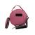 Bolsa feminina transversal  redonda com porta moeda Rosa