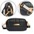 Bolsa feminina transversal tiracolo pequena Black preto