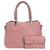 Bolsa Feminina Transversal Tote de Ombro Baú Star Shop Rosa