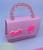 Bolsa Infantil Mini Bag com Glitter Alça Pérolas Transversal Corrente Princesa Barbie moda Blogueira Tendência 2023 Rose