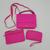 Bolsa kit com Carteiras Rosa pink