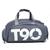 Bolsa Mala Fitness Espaçosa para Viagens T90 Impermeável Cinza escuro