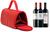 Bolsa Maleta Porta Vinho Bebidas Termico 3 garrafas - Várias Cores - PV3 Vermelho