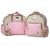 Bolsa Maternidade Bebe Grande + Mochila + Trocador + 2 Ursos Chaveiro Rosa Chiclete