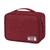 Bolsa Organizadora De Cabo Fio Eletrônico Estojo Case Bag Vermelho escuro
