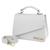 Bolsa Pequena Feminina de Mão e Tiracolo Bolsinha Transversal Clutch Mini Bag Branco