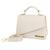 Bolsa Pequena Feminina de Mão e Tiracolo Bolsinha Transversal Clutch Mini Bag Off white