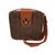 Bolsa Quadrada Feminina Palha Sintética Moda Praia Casual BL-086 Marrom