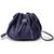 Bolsa Saco Feminina de Couro 8059 Azul escuro