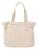 Bolsa Sacola Feminina Ombro Trabalho Viagem Passeio Multiuso Off, White