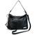 Bolsa Sacola Média Couro Legitimo Road Seven Hobo Preto