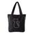 Bolsa sacola tote feminina tecido reforçado Casual Ombro lateral e mão linda estampa de gato  Gatinho grande tendência moda  Preto