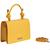 Bolsa Santa-Lolla Feminina Handbag Flap Textura Amarelo