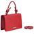 Bolsa Santa-Lolla Feminina Handbag Flap Textura Vermelho