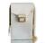 Bolsa silicone porta celular alça corrente dourada moda feminina Branco