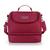 Bolsa Térmica 2 Compartimentos Fitness Moderna Lanches Linha Joy Jacki Design 4 Cores Vermelho