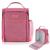 Bolsa Térmica Lancheira Necessaire Marmita Lanches Bebidas Fitness Academia Trabalho Rosa