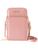 Bolsa Tiracolo Feminina Transversal Pequena Porta Celular Rosa