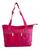 Bolsa Tote Juvenil Nylon Crinkle Alças Transversal Preta Rosa