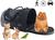 Bolsa Transporte Pet Bag Animais Flexivel  Gato Cachorro/ Calopsita/  Coelho / Hamster  RF01 PretoLiso