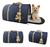 Bolsa Transporte Pet Luxo Cães E Gatos Avião Preto rf04-2 Azul Marinho