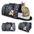 Bolsa Transporte Pet Luxo Cães E Gatos Avião Preto rf04-2 Camuflada