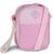 Bolsa Transversal Feminina Cores Pastéis Com Bolso Telado Rosa