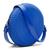 Bolsa Transversal Feminina Design Delicado Modelo Redondo Com Zíper Para Passeios Azul
