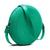 Bolsa Transversal Feminina Design Delicado Modelo Redondo Com Zíper Para Passeios Verde