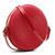 Bolsa Transversal Feminina Design Delicado Modelo Redondo Com Zíper Para Passeios Vermelho