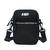 Bolsa Transversal Masculina Shoulder Bag Moderna Reforçada Preta Preto