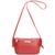 Bolsa Transversal Pequena Couro Legitimo Mini Bag Para Chaves Celular Road Seven Vermelho