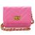 Bolsas Feminina Mini Bag Transversal Alça Corrente Preta Pink