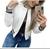 Bomber Feminina Jaqueta College Blusa Colegial Blazer Frio Branco