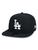 BONE 9FIFTY ORIGINAL FIT MLB LOS ANGELES DODGERS ABA RETA SNAPBACK PRETO New Era Preto